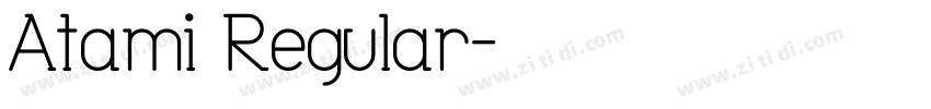 Atami Regular字体转换
